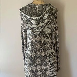 Free People Boho Hooded Long Cardigan